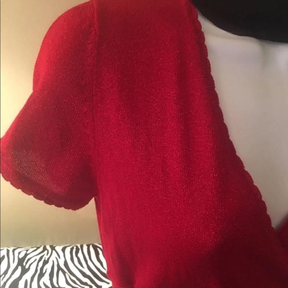 Valentine red shimmer dress - Picture 3 of 7